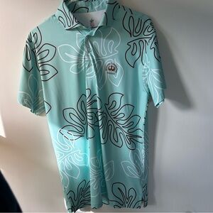 Pink Pineapple Men’s Mint Green Printed Polo Shirt